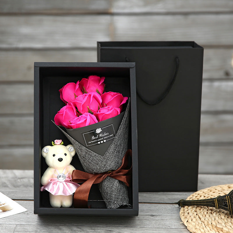 Box Creative Handmade 7 Roses  Valentine Day