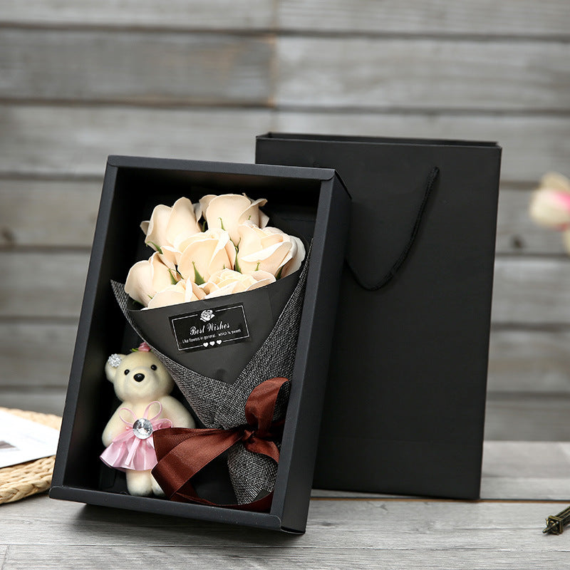 Box Creative Handmade 7 Roses  Valentine Day