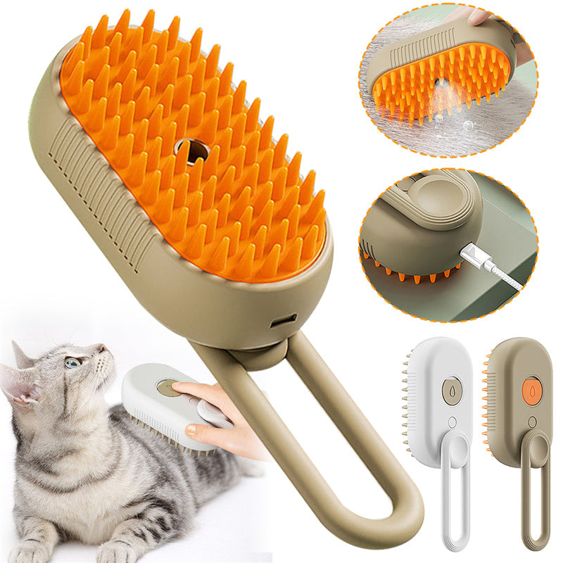 Cat/Dog Steam Brush Steamy 3 In 1