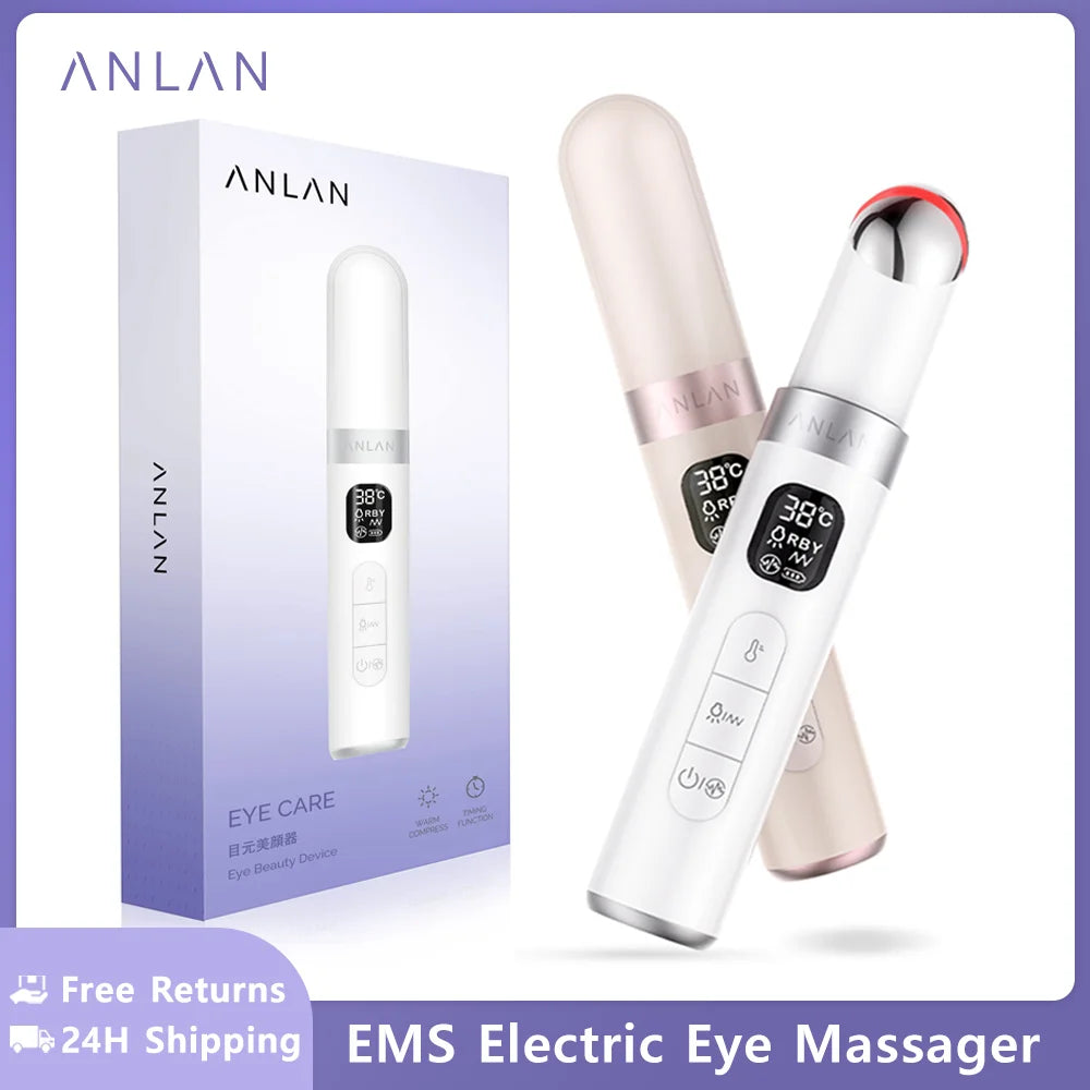 ANLAN EMS Electric Eye Massager Eye Skin Lift Anti Age Wrinkle Skin Care Tool Vibration