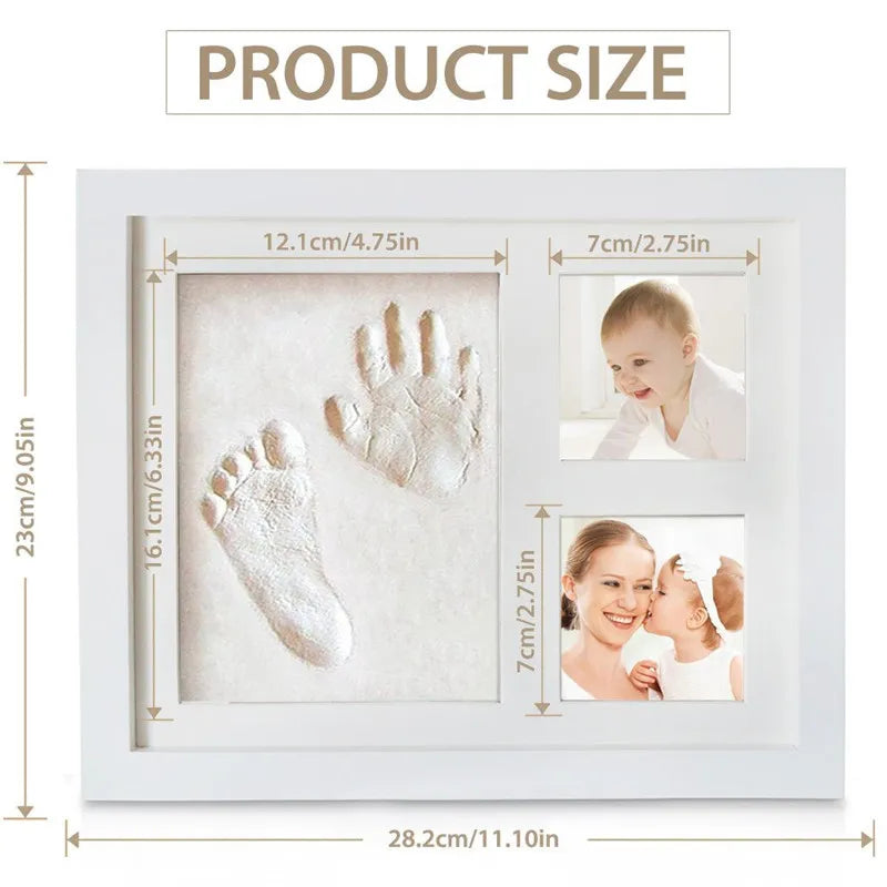 Baby Hand Foot Print Photo Frame with Mold Clay