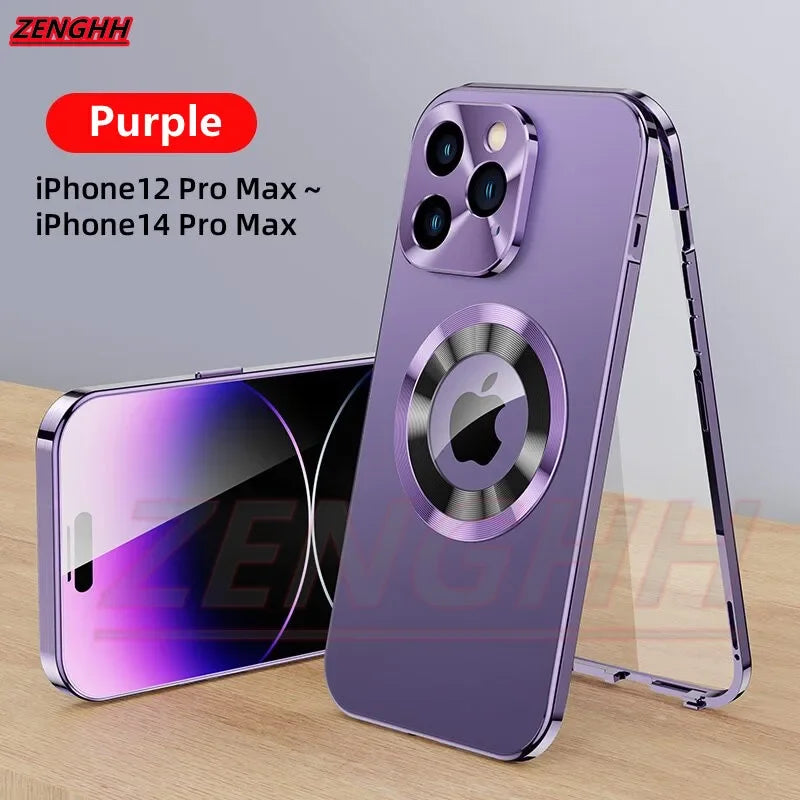 Double Glass Magnetic Case