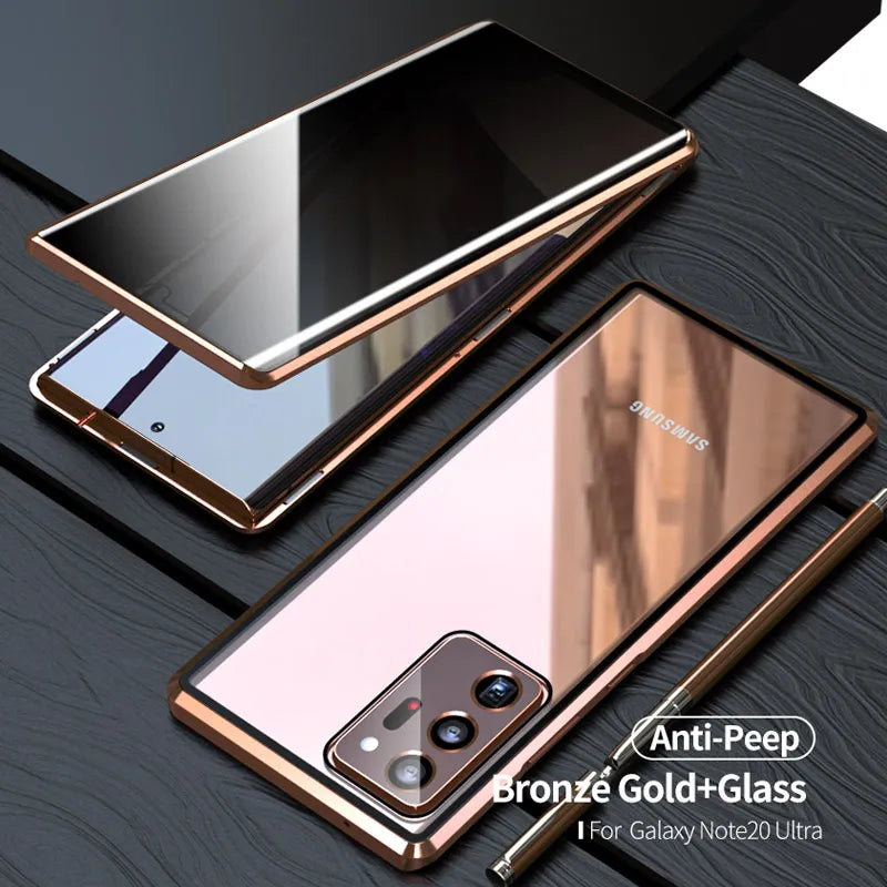 Double Glass Magnetic Case