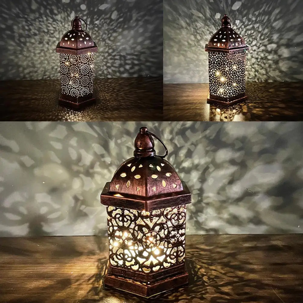 Metal Iron Night Lantern Style Moroccan