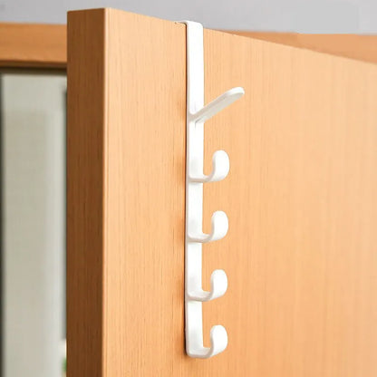 Multifunctional Fivesegment Hook Portable Coat Hook Door Towel Hook Free Punching Seamless Hook