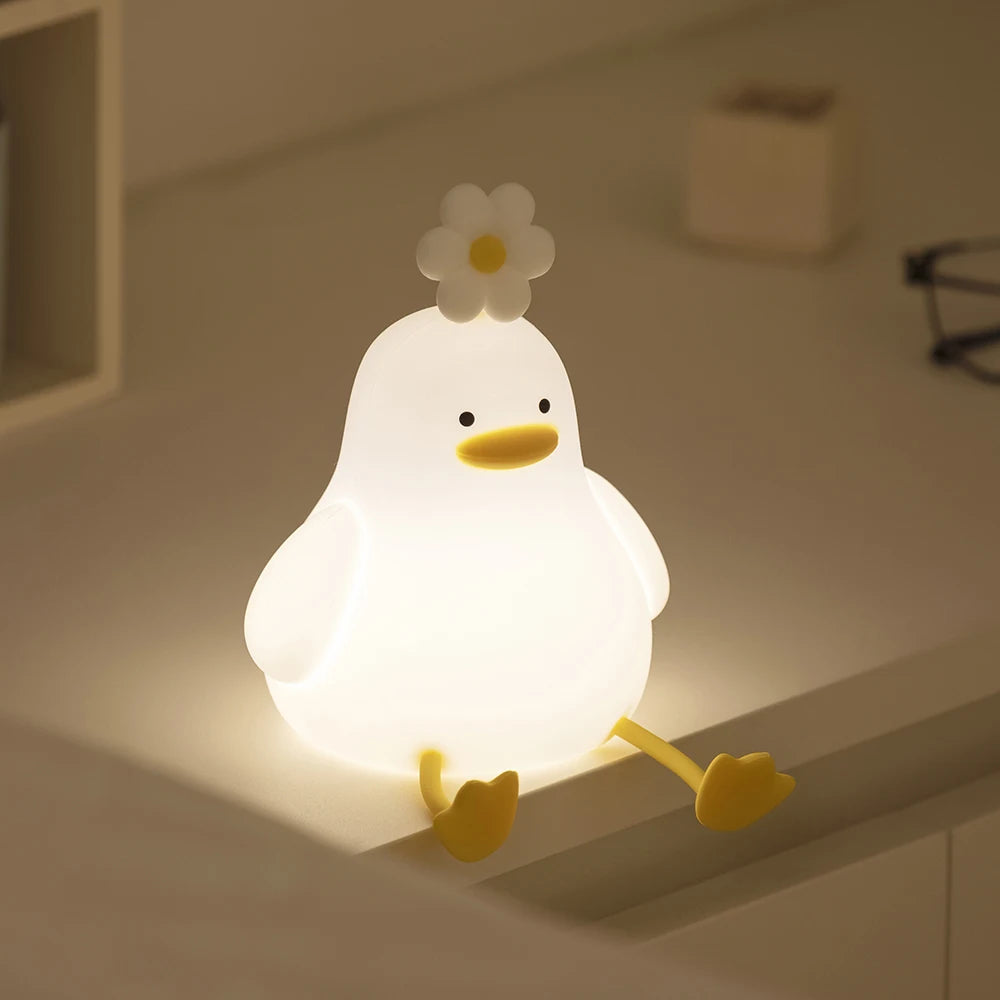 Cute Duck Led Night Light USB Rechargeable