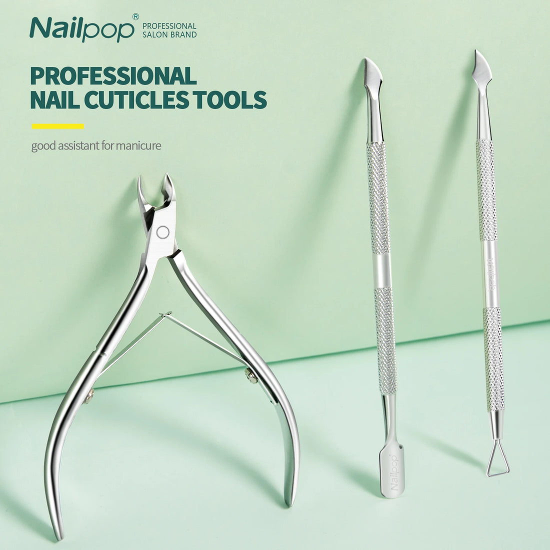 Nailpop Nail Cuticle Scissors Stainless Steel Manicure Pedicure Trimmer