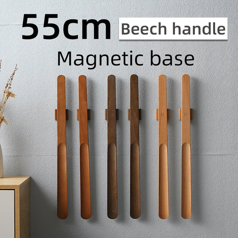 Wooden long handle Magnetic shoehorn 55cm