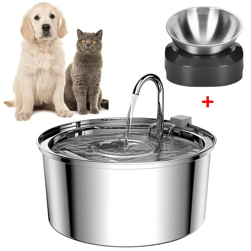 2l stainless steel cat water fountain filter auto se2l stainless steel cat water fountain filter auto sensornsor