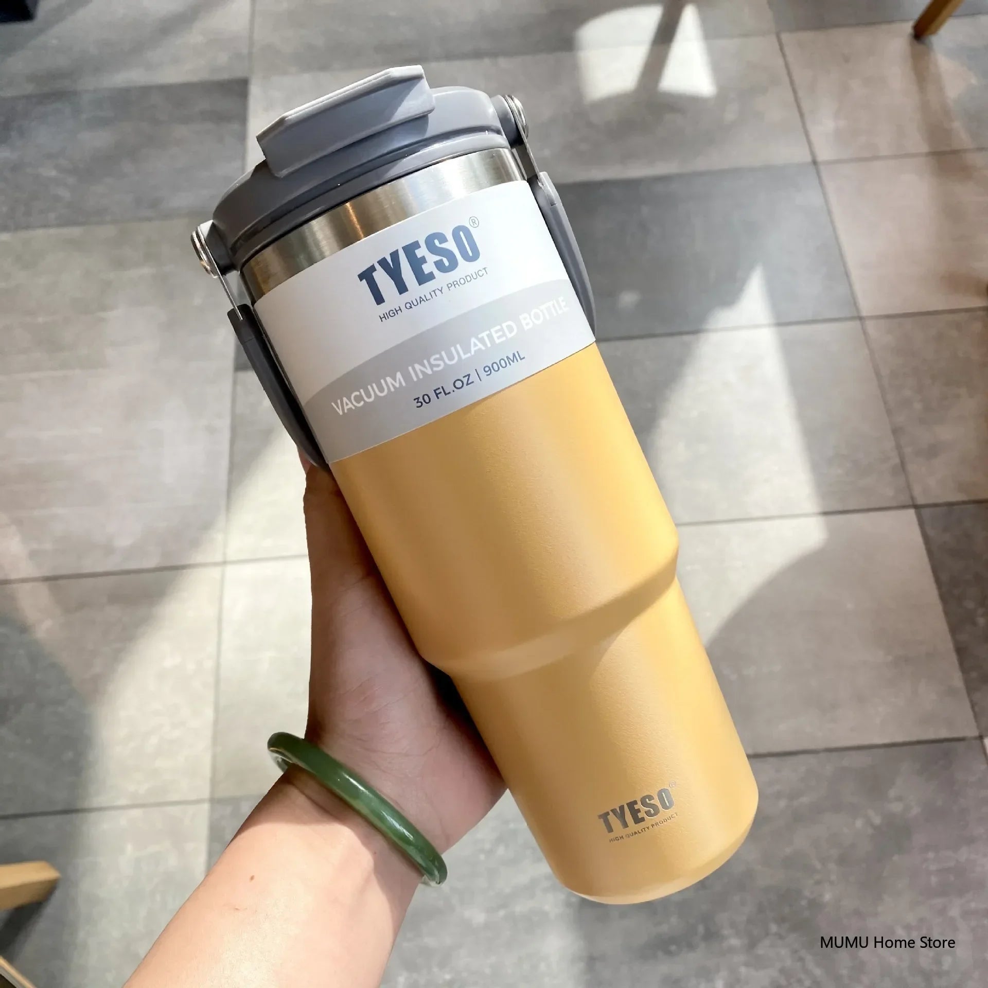 Tyeso Stainless Steel Coffee Cup Cold And Hot Double-layer Insulated