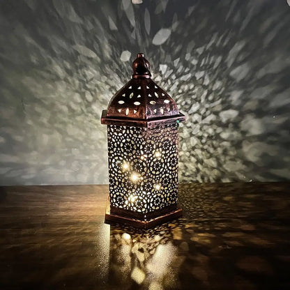 Metal Iron Night Lantern Style Moroccan